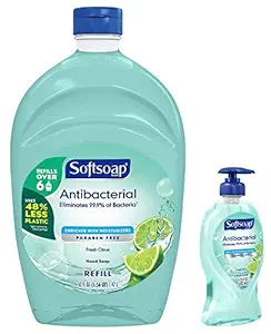 Softsoap Liquid Hand Soap Refill, Antibacterial Fresh Citrus, 57.5 Ounce Combo Pump + Bottle