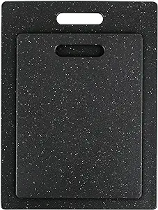 Dexas Superboard Pastry Board and Cutting Boards, Set of Two, Midnight Granite Color